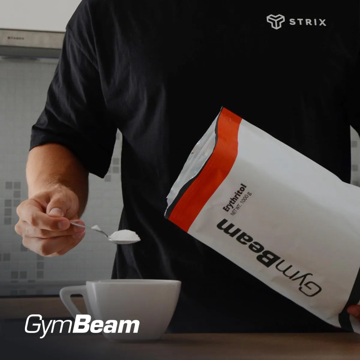 GymBeam Eritritolo dolcificante 1 kg 0 kcal senza zucchero