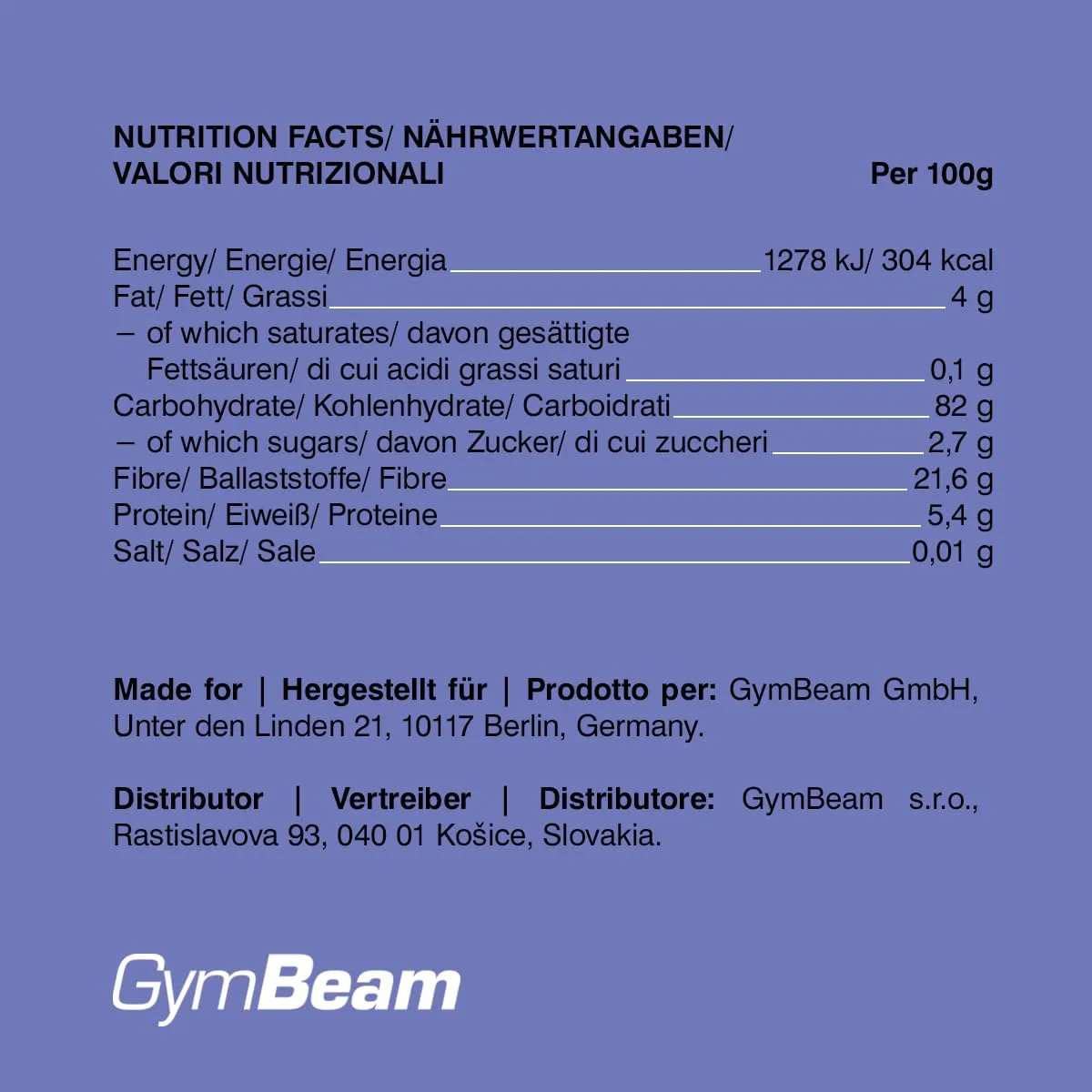 GymBeam Mirtilli Liofilizzati 100g senza zuccheri