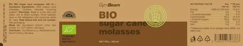 GymBeam Melassa Zucchero di Canna BIO Dolcificante 360 ml Miele