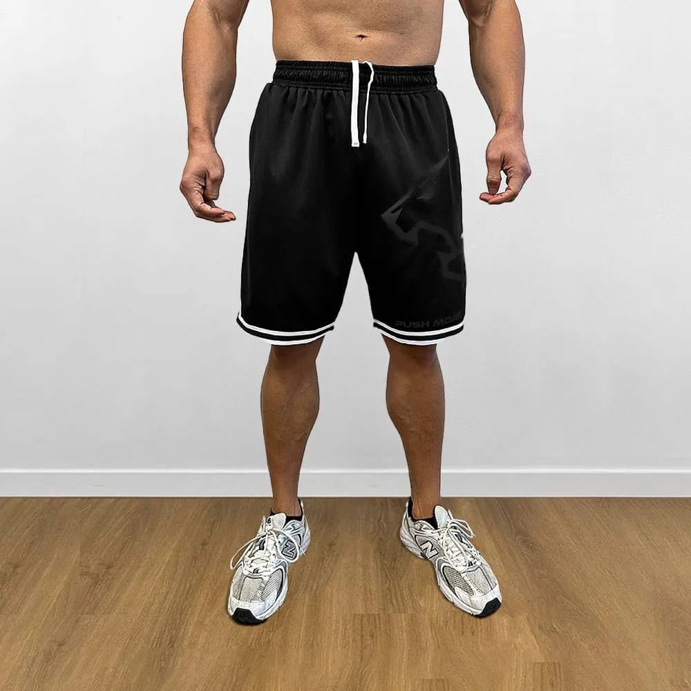 Push More Essential pantaloncini palestra neri uomo