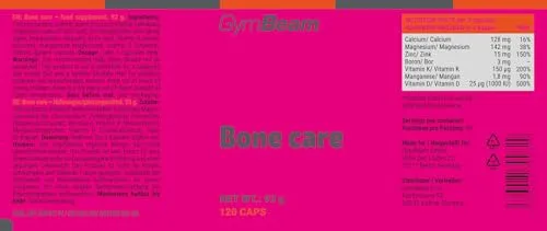 GymBeam Bone Care Integratore Ossa 120 Capsule Calcio Magnesio