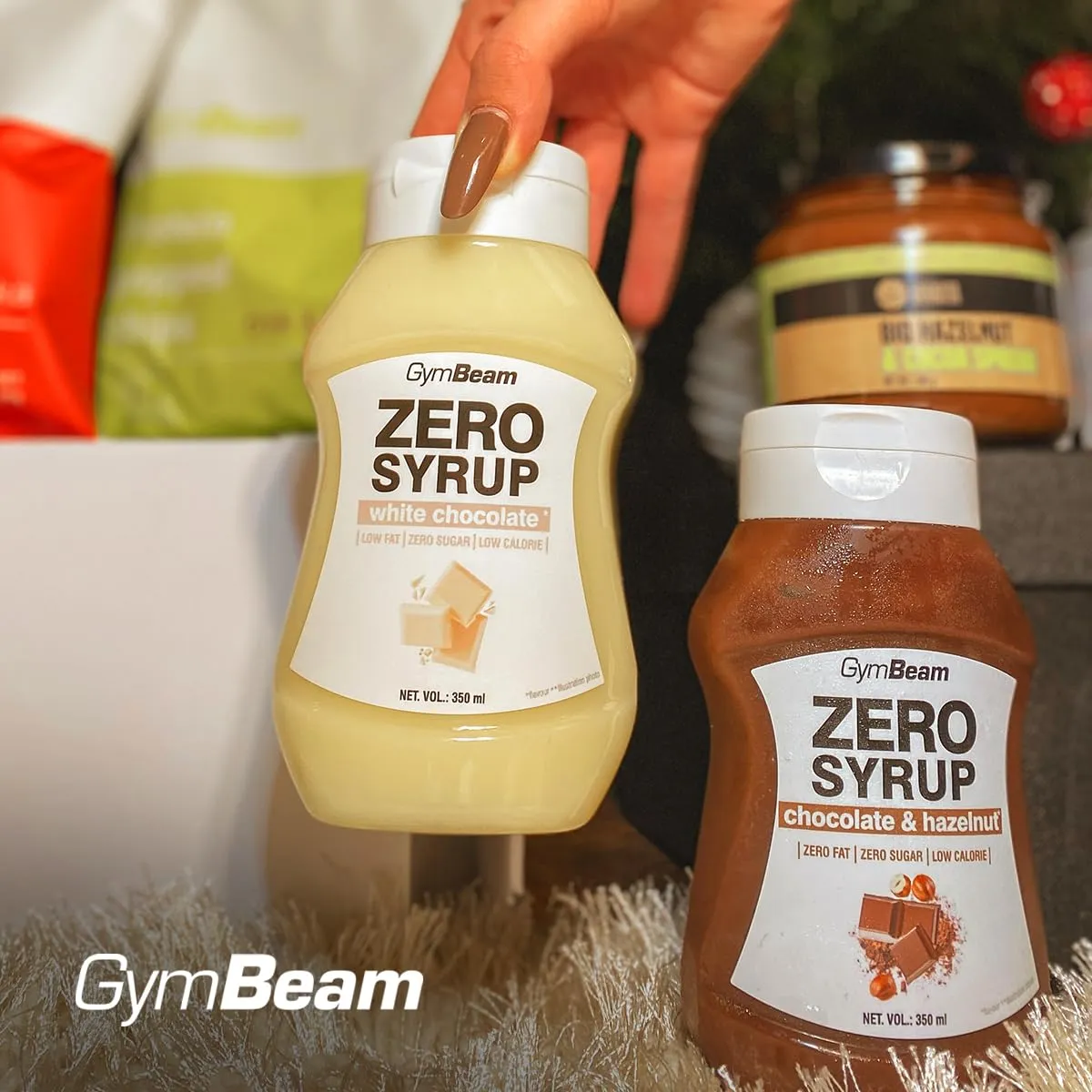 GymBeam Sciroppo Zero white chocolate 350 ml
