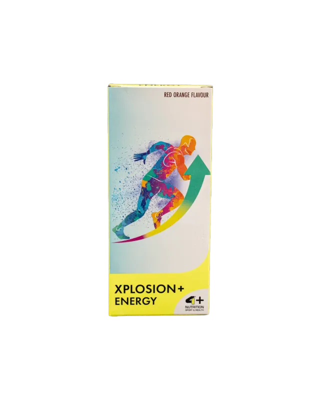4 Plus Nutrition Xplosion+ Energy stick 14 pack Red Orange
