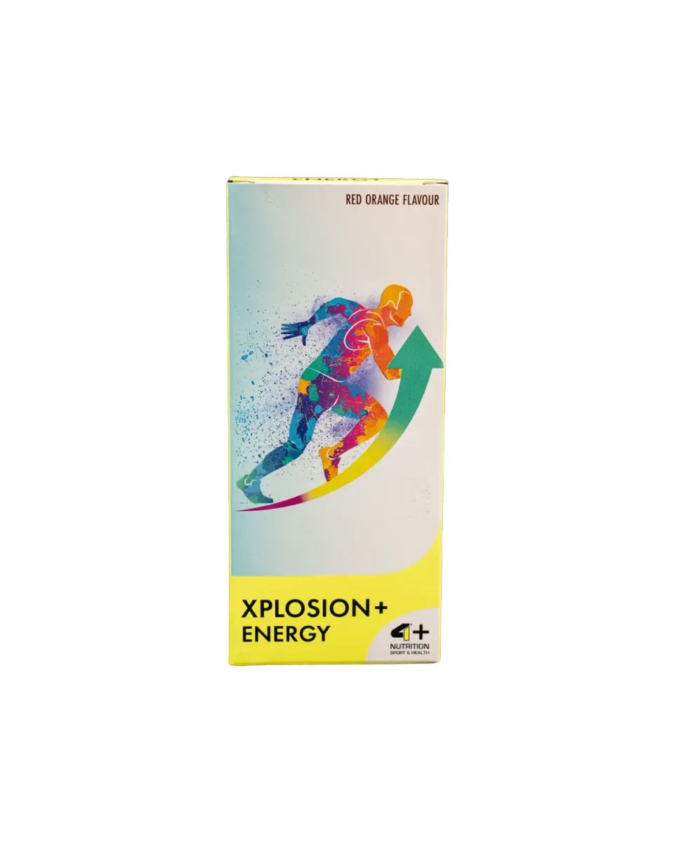4 Plus Nutrition Xplosion+ Energy stick 14 pack Red Orange