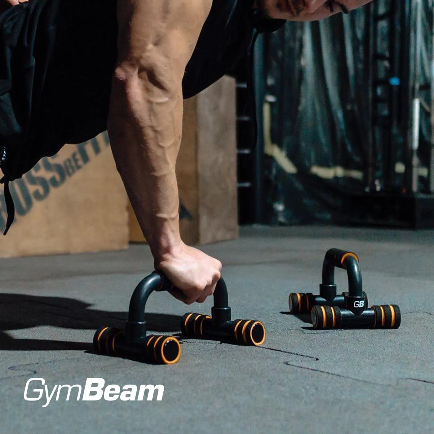 GymBeam Supporti Push-Up maniglie flessioni nero