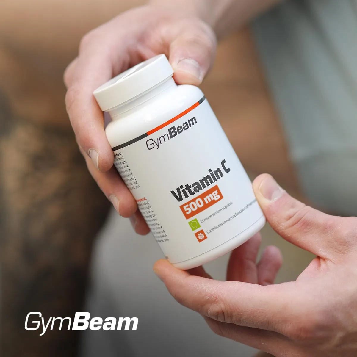 GymBeam Vitamina C 500 mg Capsule Collagene