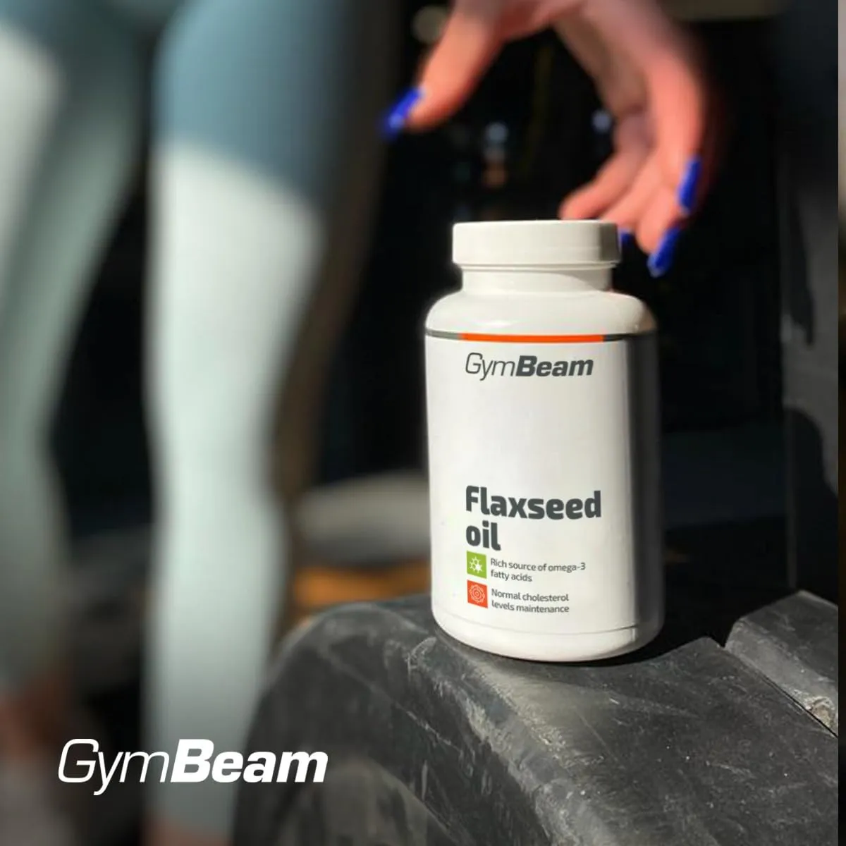 GymBeam Olio Semi di Lino capsule 2000 mg omega 3-6-9