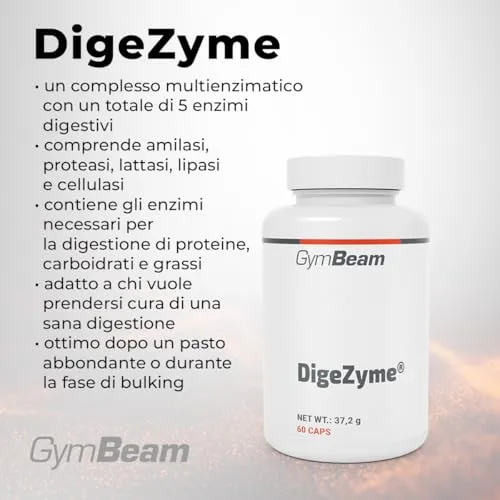 GymBeam DigeZyme Enzimi Digestivi Capsule Multienzima