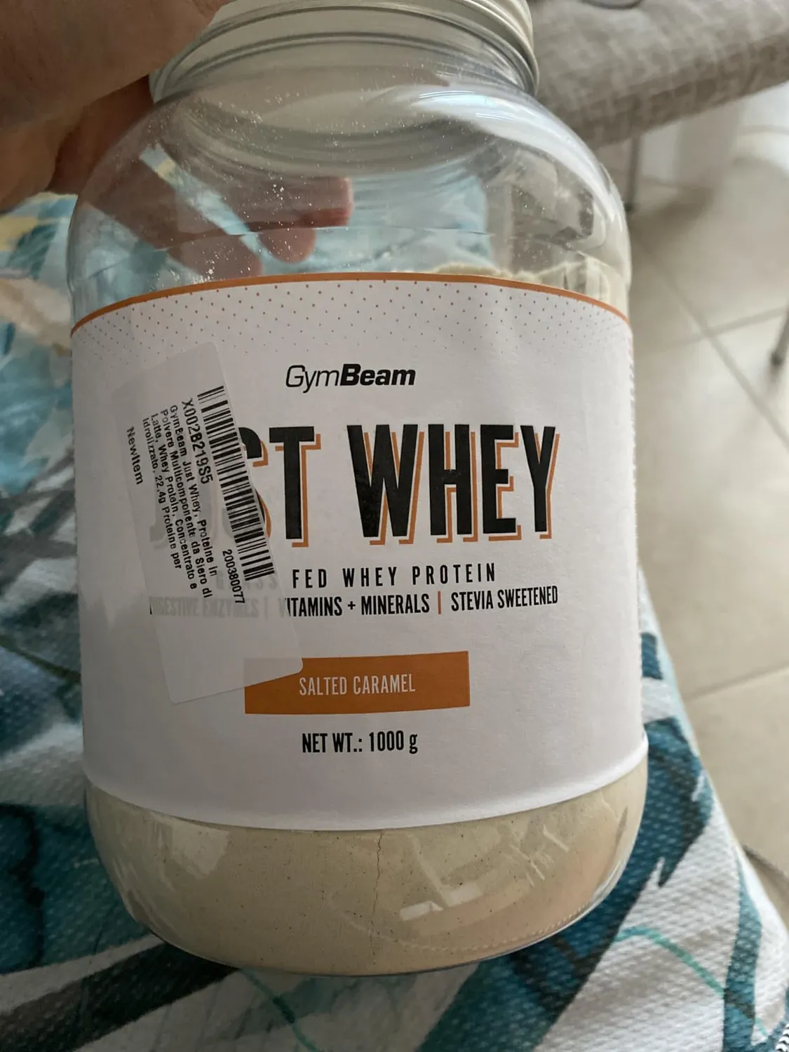 GymBeam Just Whey proteine 1000 g caramello salato