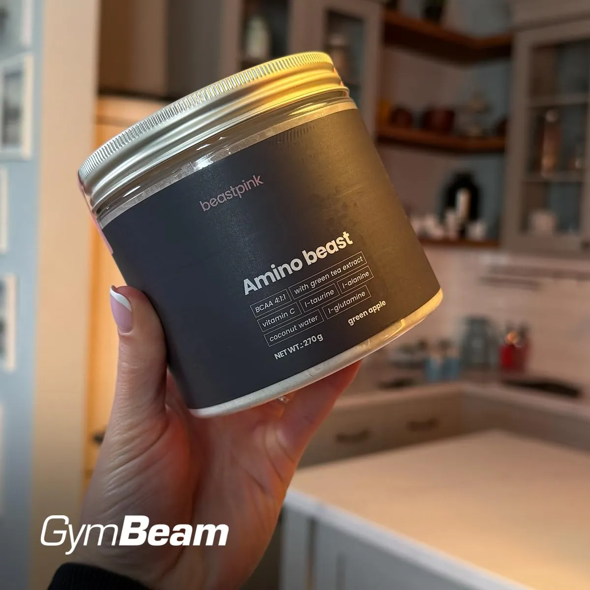 GymBeam Amino Beast Aminoacidi Mela Verde 270 g 14 Mix