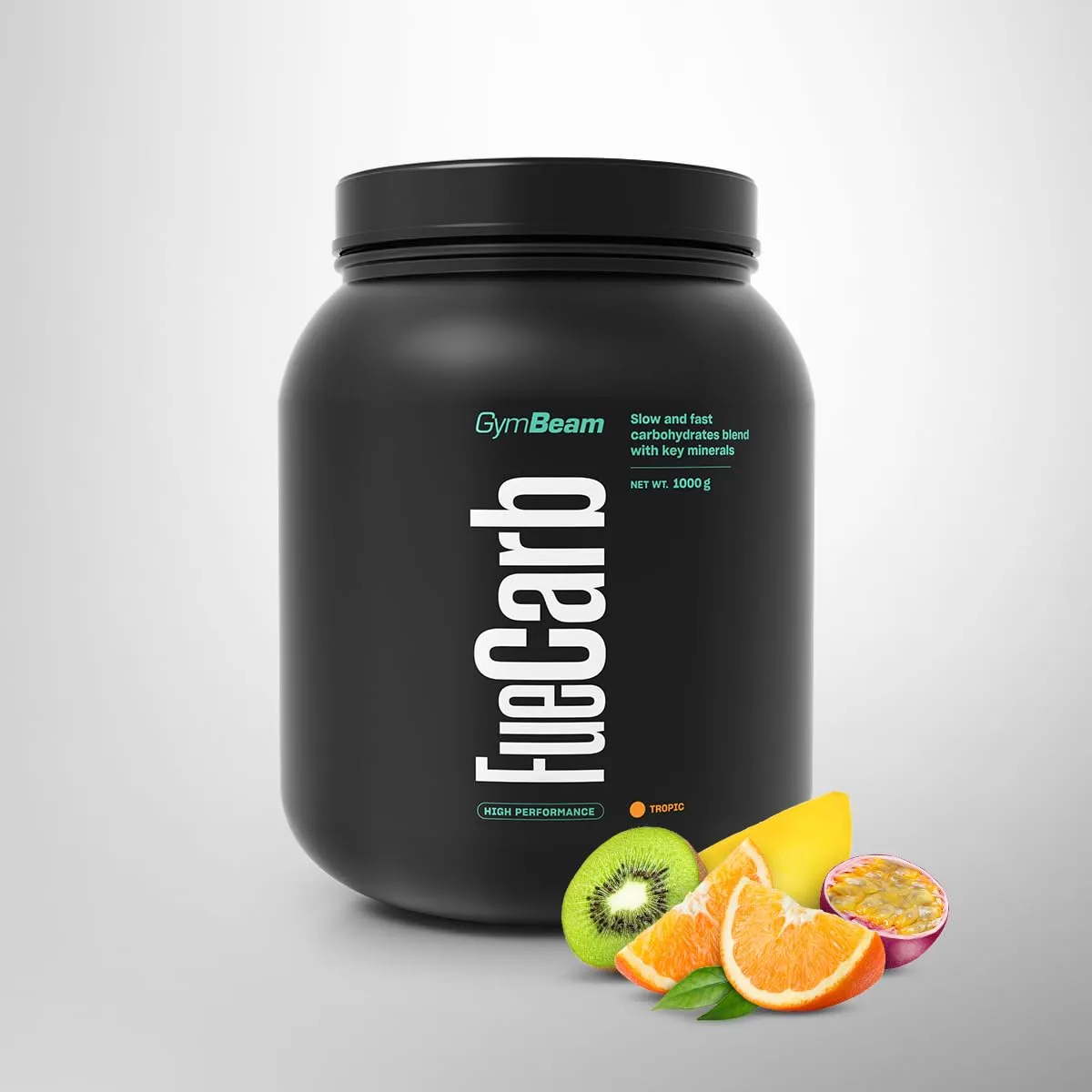 GymBeam FueCarb carbo mix 1000 g gusto Tropicale