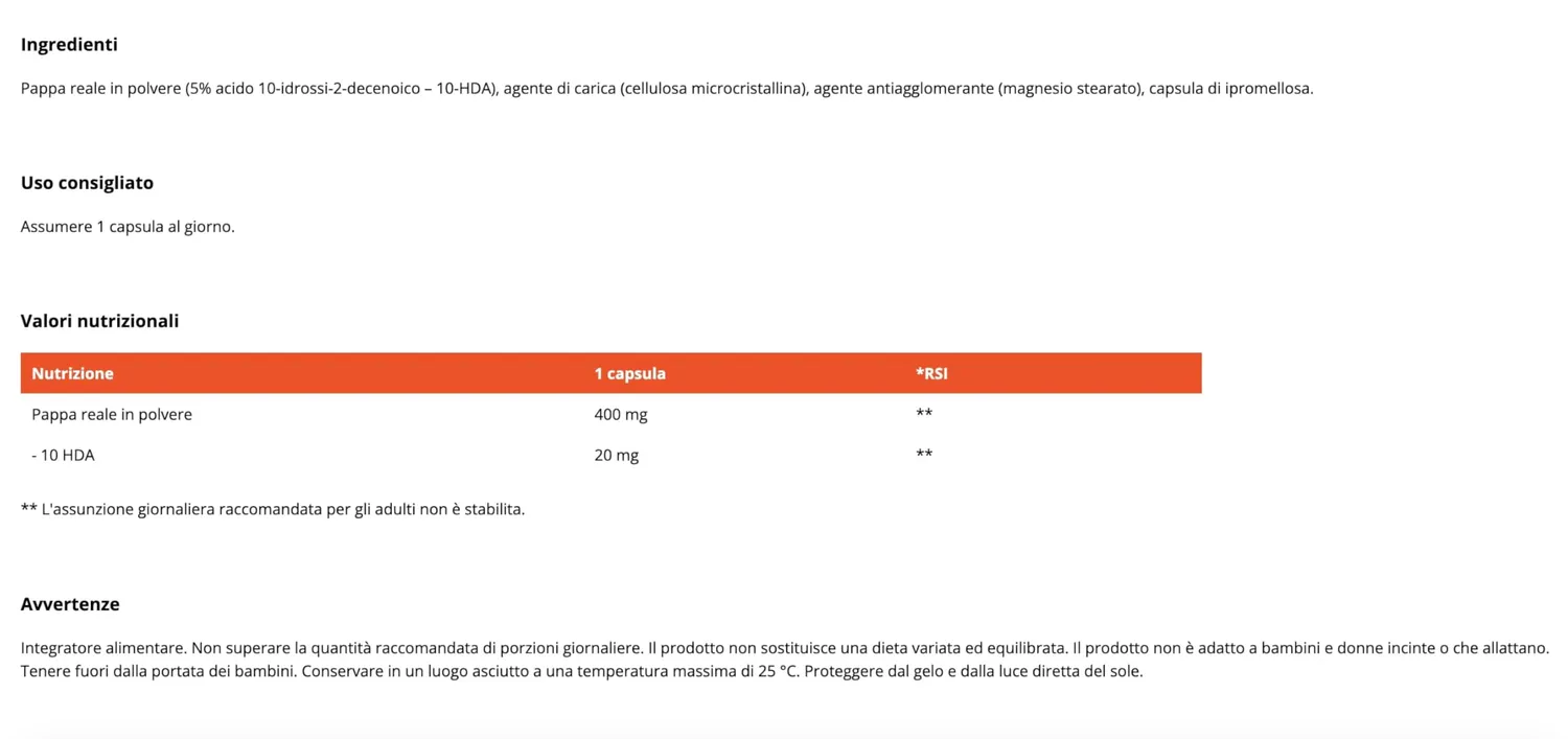 GymBeam Pappa Reale capsule 60 cps 5% 10-HDA