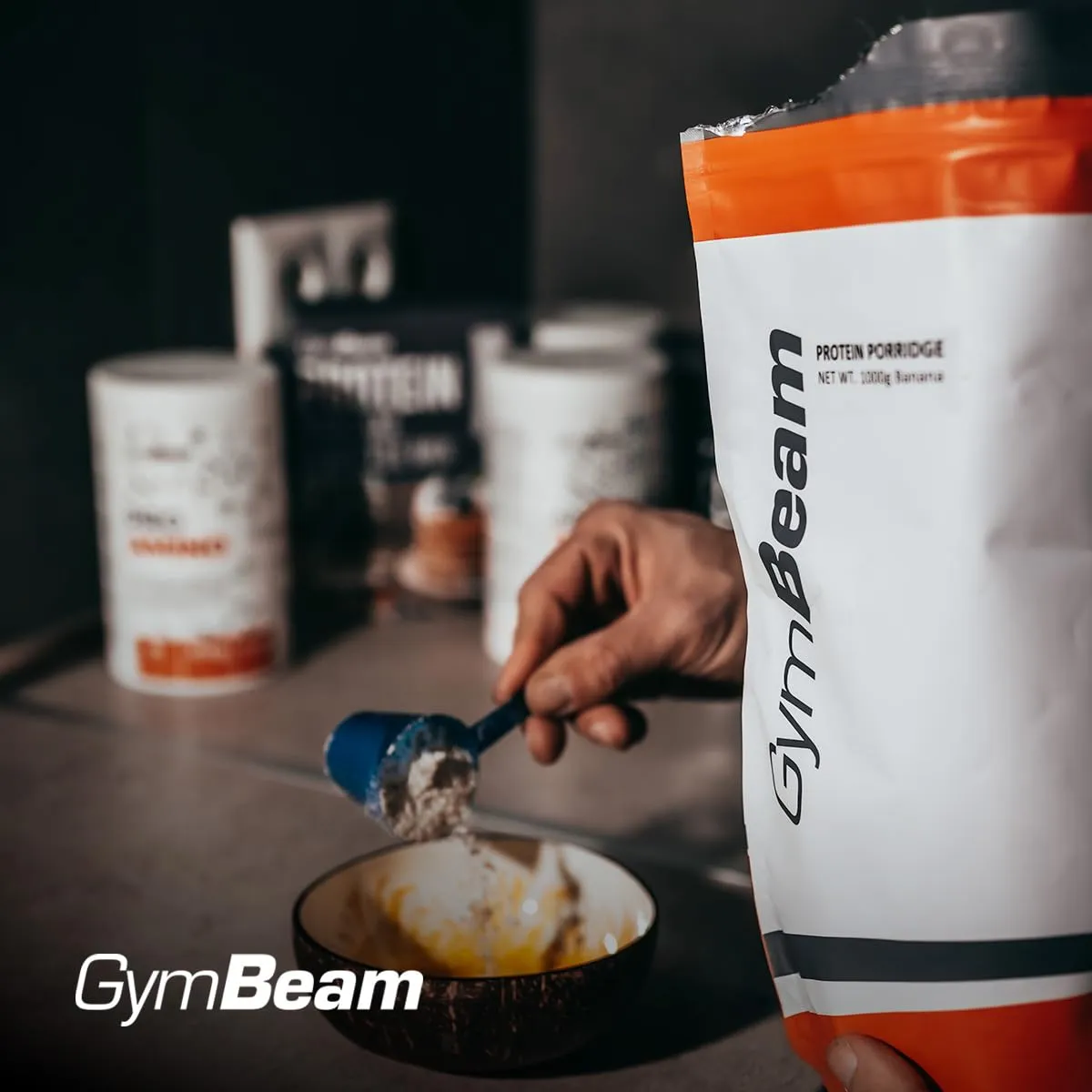 GymBeam Porridge Proteico 1000g banana 24g proteine