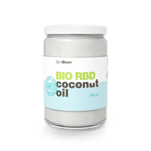 GymBeam Olio di Cocco BIO RBD 500 ml Neutro