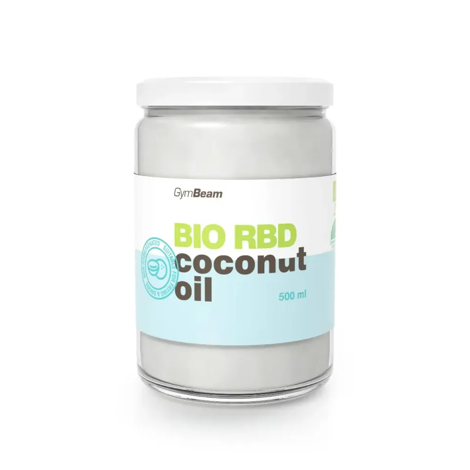 GymBeam Olio di Cocco BIO RBD 500 ml Neutro