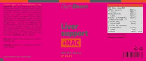GymBeam Liver Support + NAC Capsule 90 cps Cardo Mariano