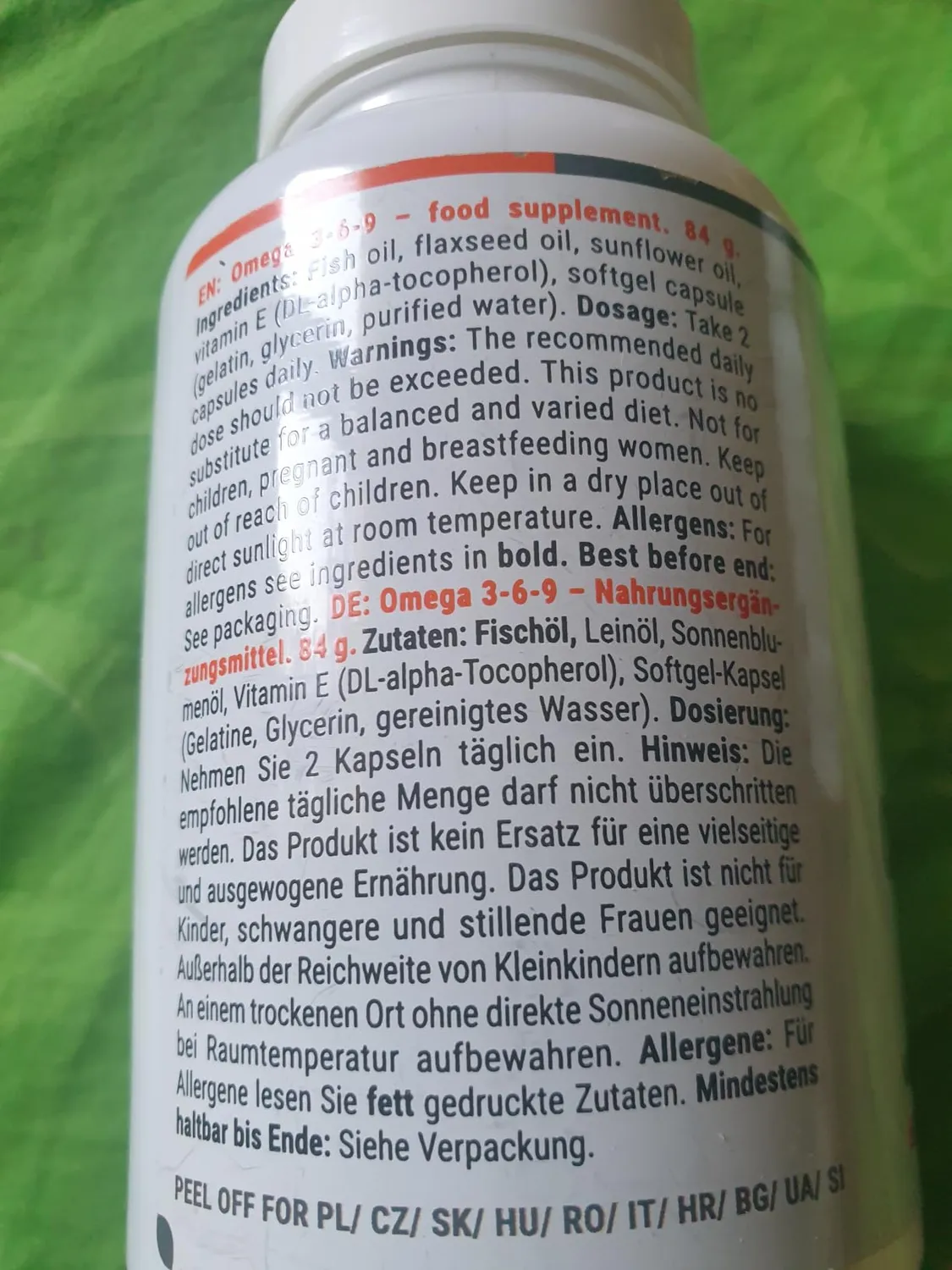 GymBeam Omega 3-6-9 capsule 120 cps pesce lino