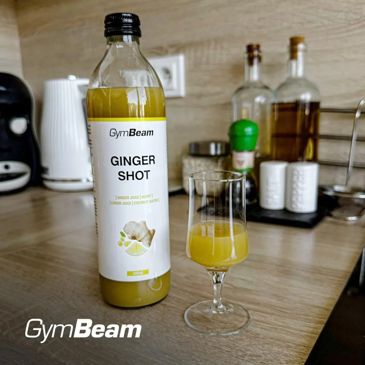 GymBeam Shot Zenzero Succo Miele Limone 500 ml Naturale