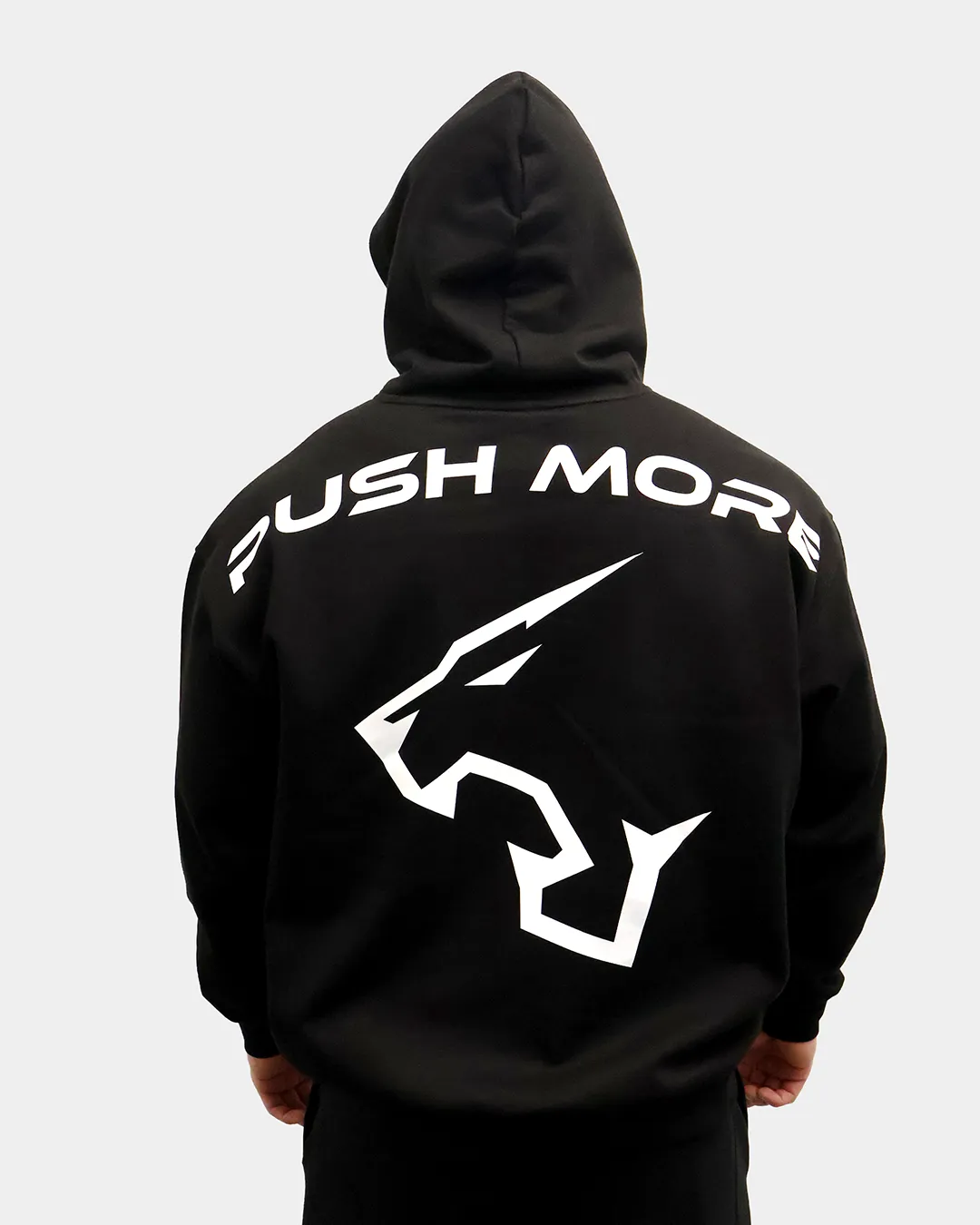 Push More Oversize Hoodie felpa cotone streetwear