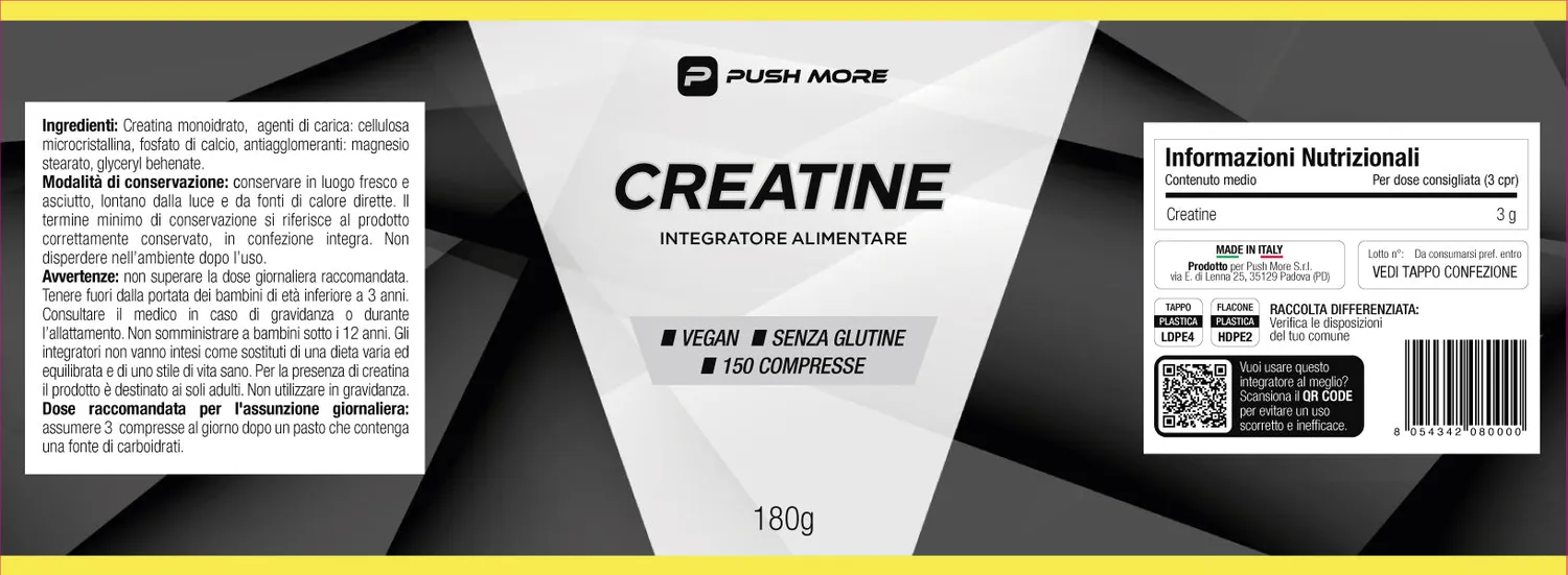 Push More Creatine 150 compresse monoidrato
