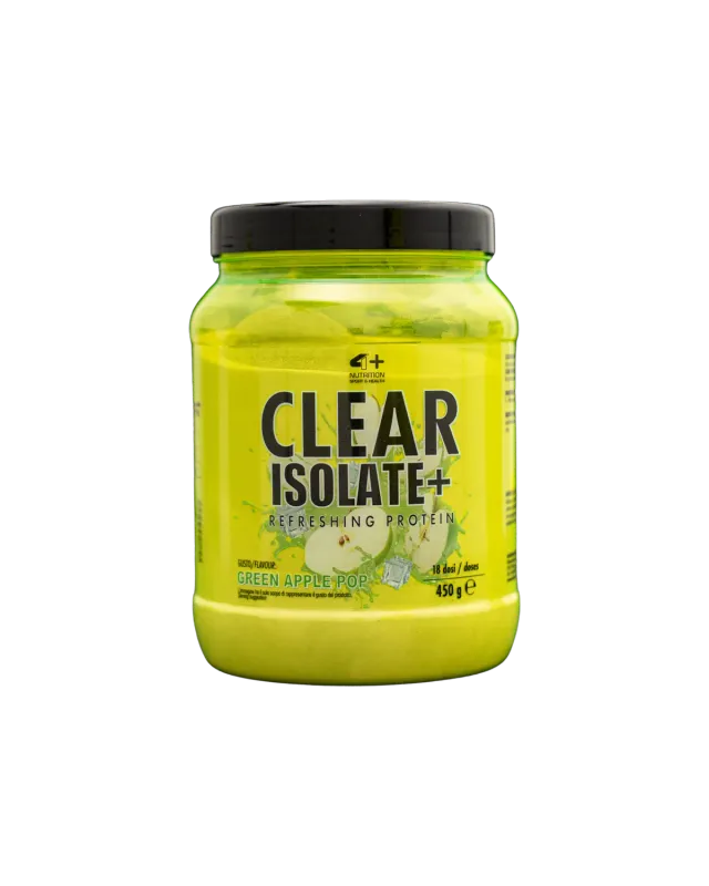 4 Plus Nutrition Clear Isolate+ Proteine 450 g Mela Verde