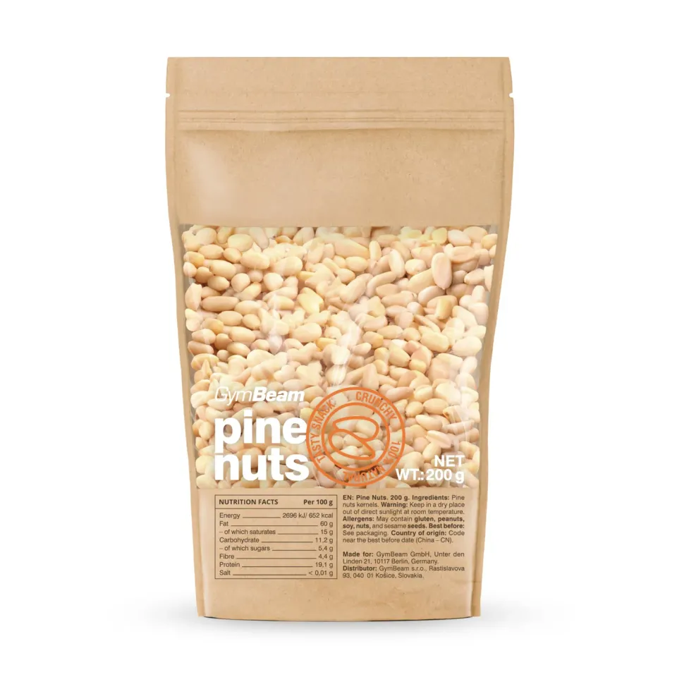 GymBeam Pinoli Snack Croccante Grassi Insaturi Fibre