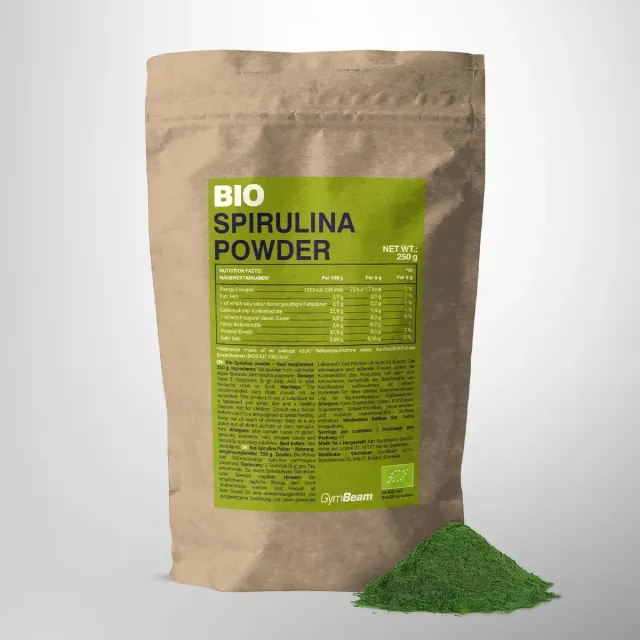 GymBeam Spirulina BIO Polvere 250g Proteica Vegana