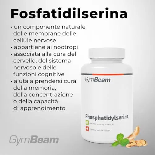 GymBeam Fosfatidilserina 200 mg capsule 120 cps focus