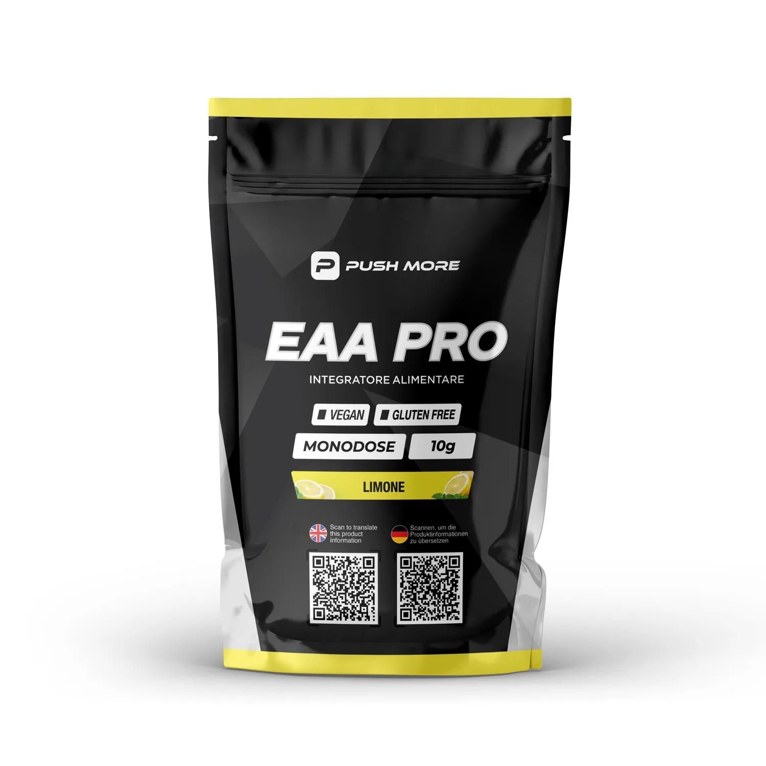 Push More EAA PRO aminoacidi tester 10g arancia vegan
