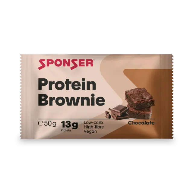 Sponser Protein Brownie Chocolate barretta proteica 50g vegana