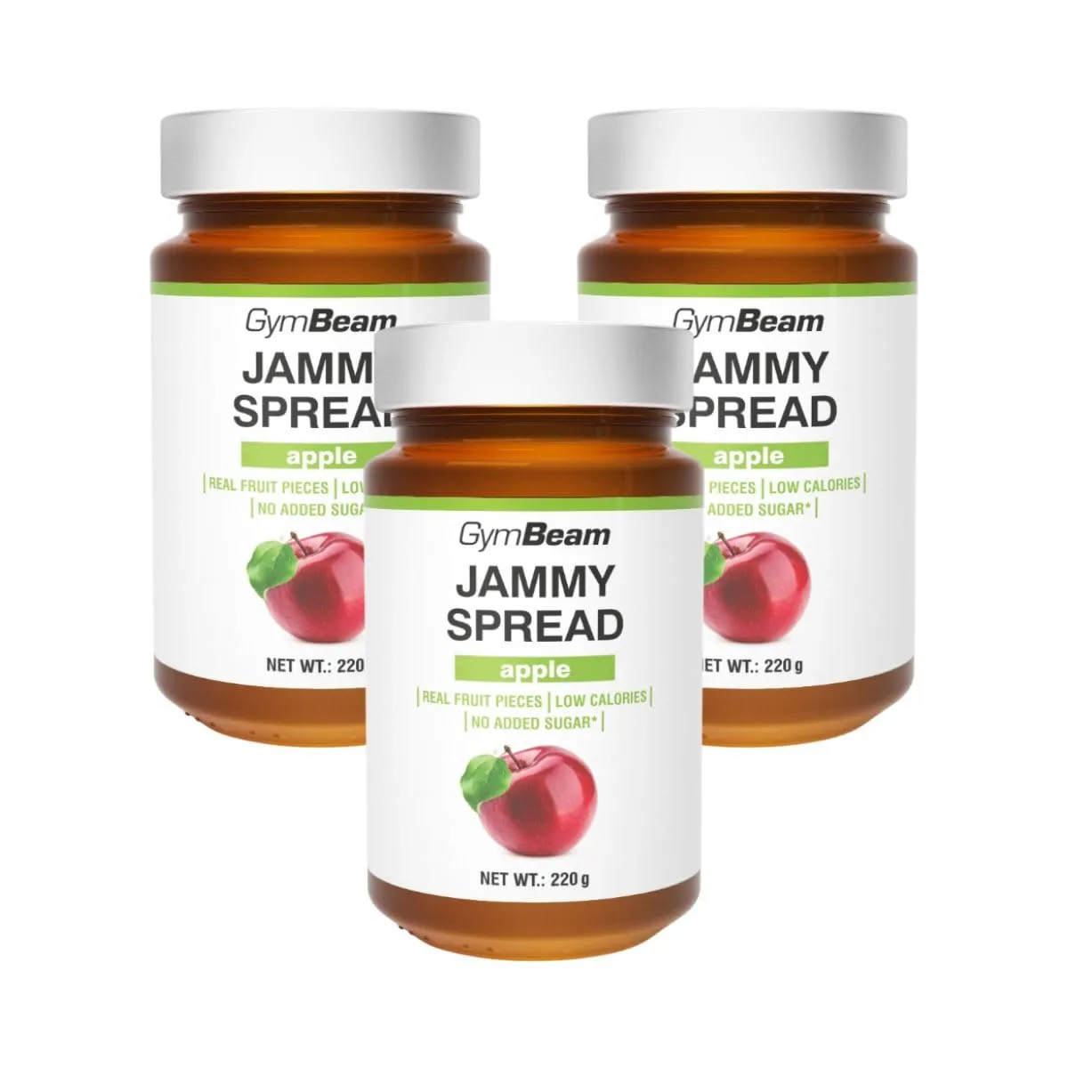 GymBeam Jammy Spread Marmellata Mela 220 g Senza Zucchero