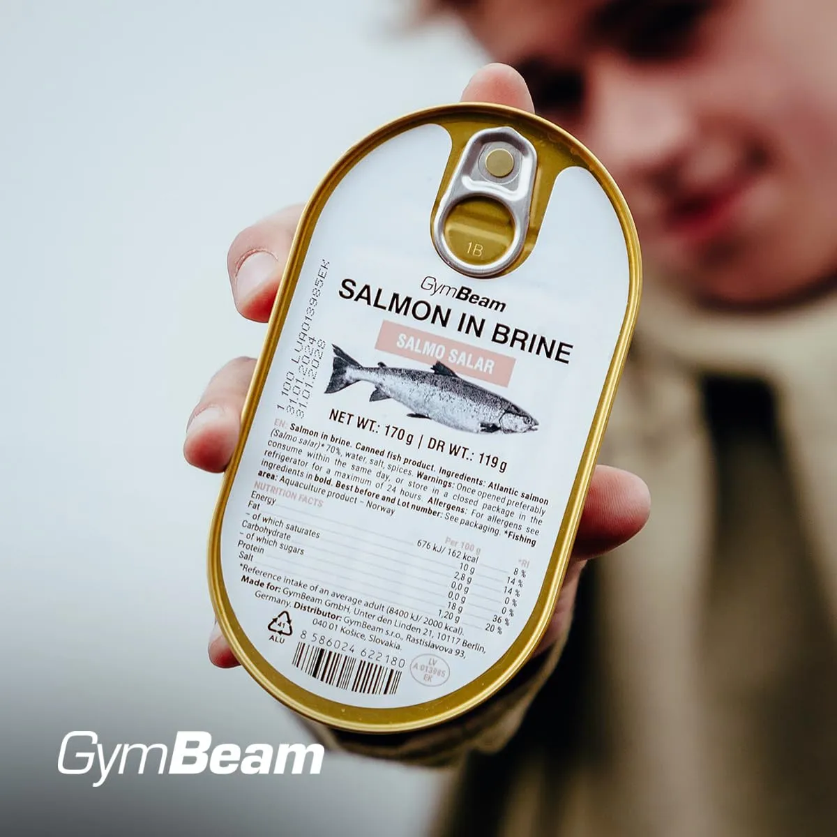 GymBeam Salmone in Salamoia norvegese 170 g omega 3