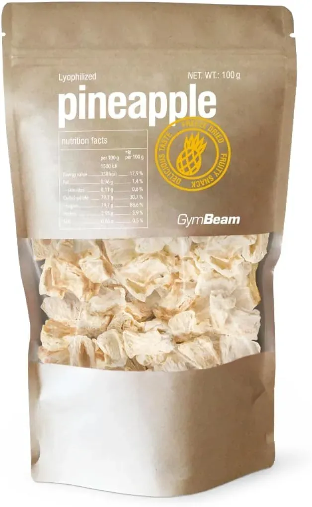 GymBeam ananas liofilizzato snack croccante 100 g