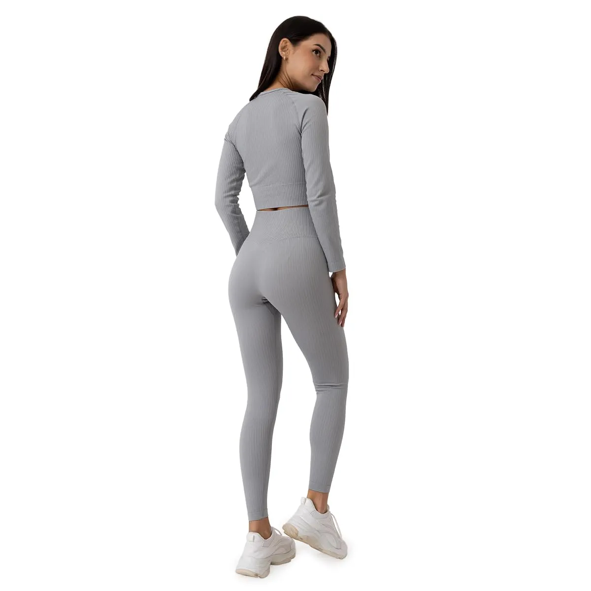 GymBeam Flo leggings donna a coste seamless push-up