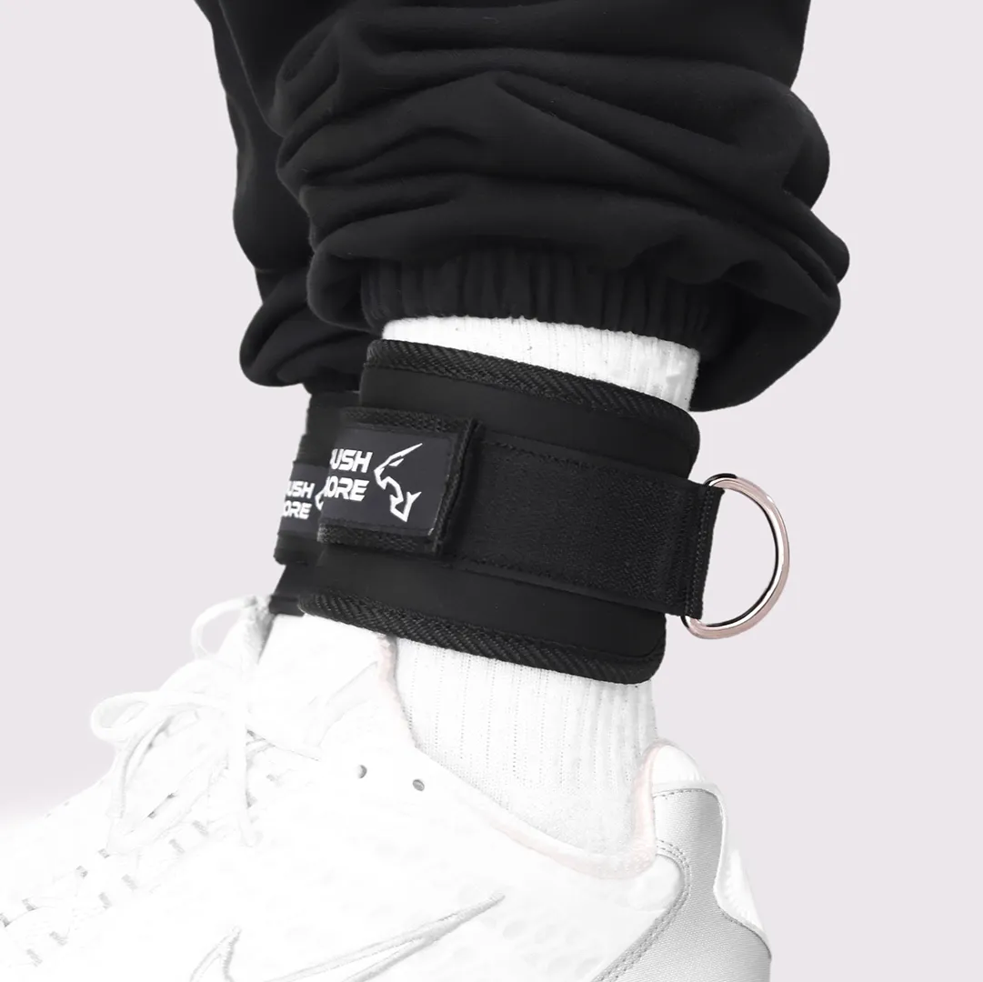 Push More Cable Straps Cavigliere Polsiere Nero Neoprene