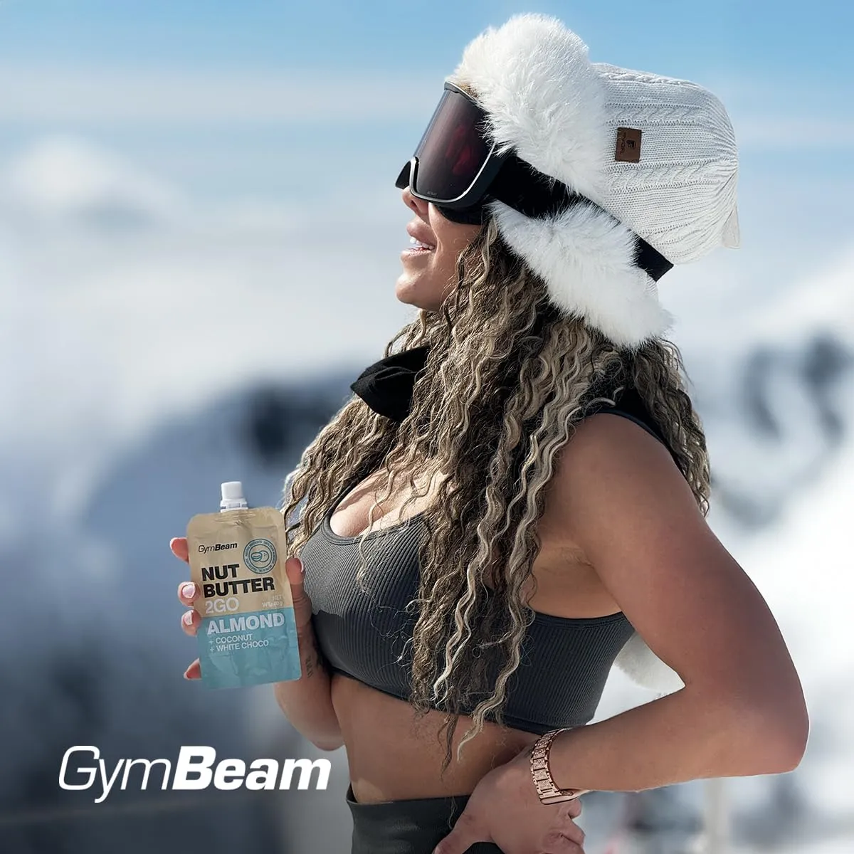 GymBeam Burro Mandorle Cocco Cioccolato 15x80 g Squeeze