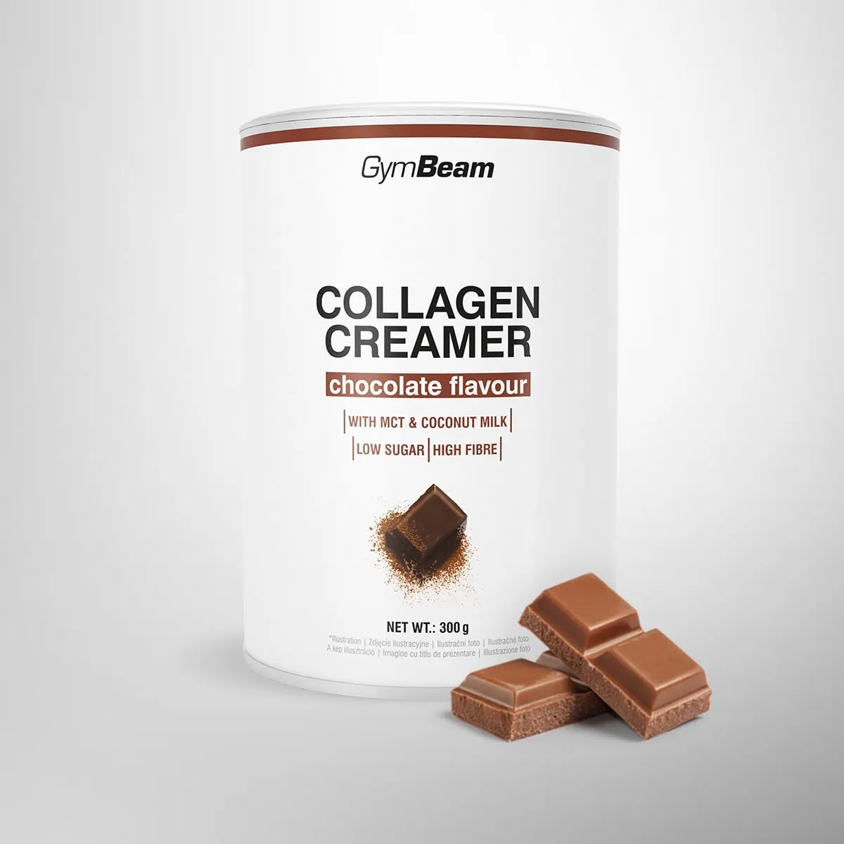 GymBeam Collagen Creamer Polvere 300 g Cioccolato