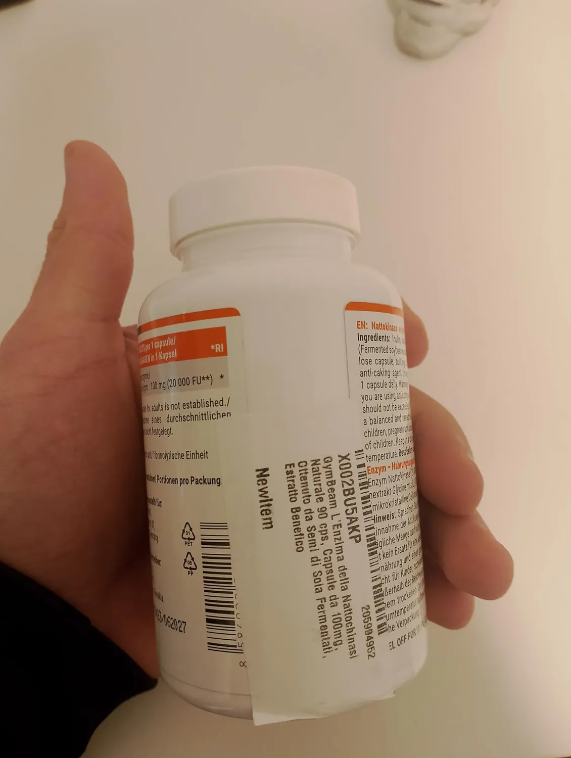 GymBeam Nattochinasi 100 mg Capsule 90 cps Circolazione