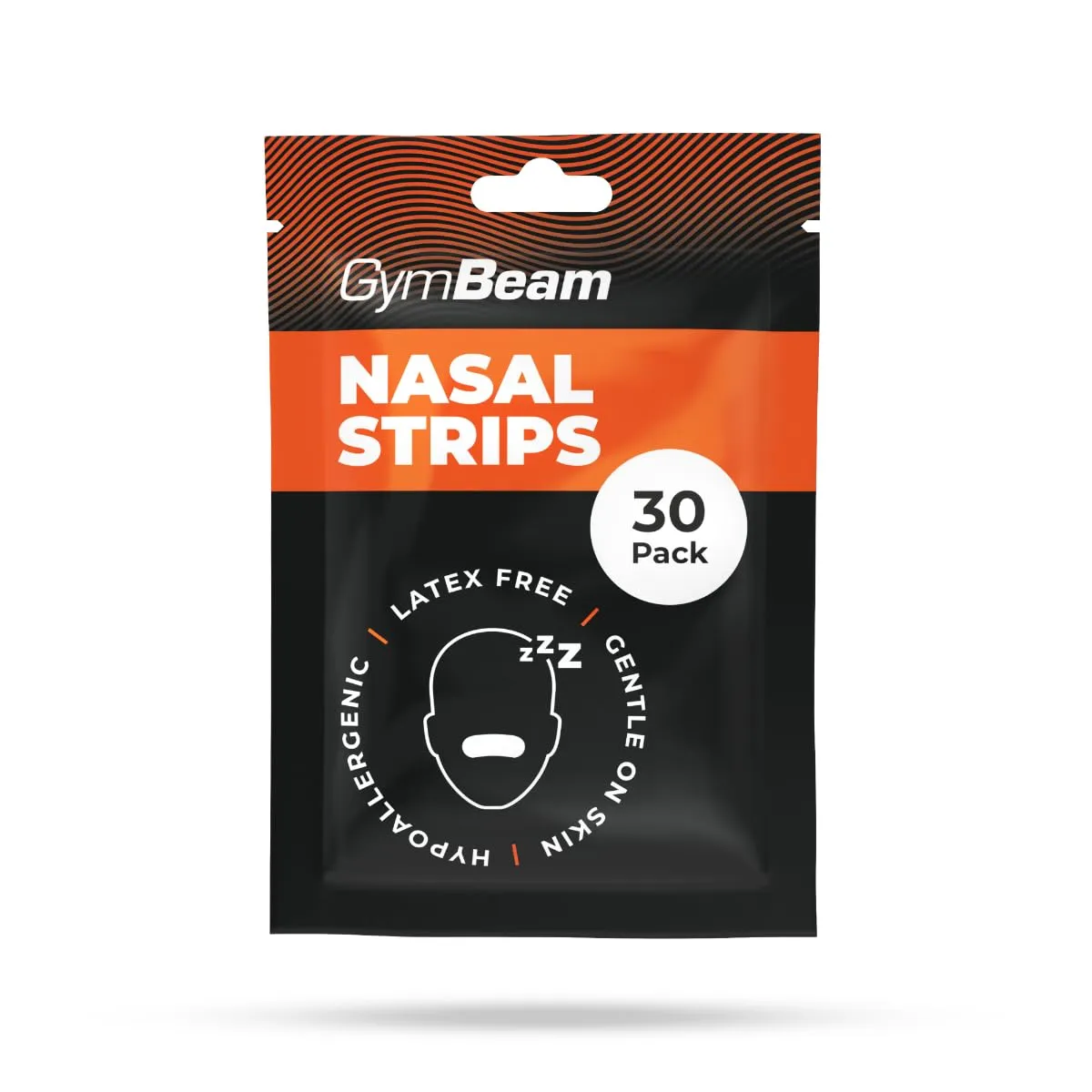 GymBeam Cerotti Nasali Nose Strips 30 Pezzi Sport