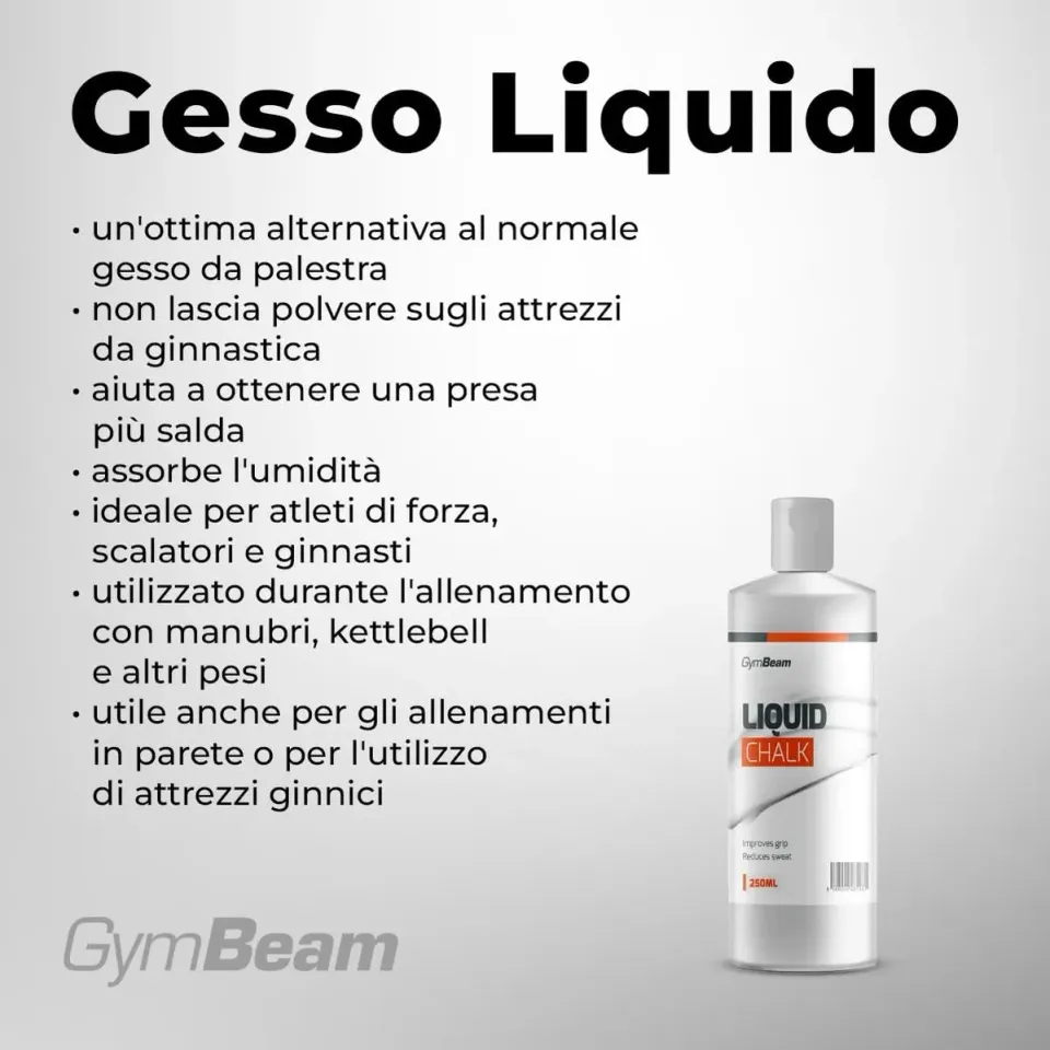 GymBeam Gesso Liquido magnesite 250 ml presa sicura