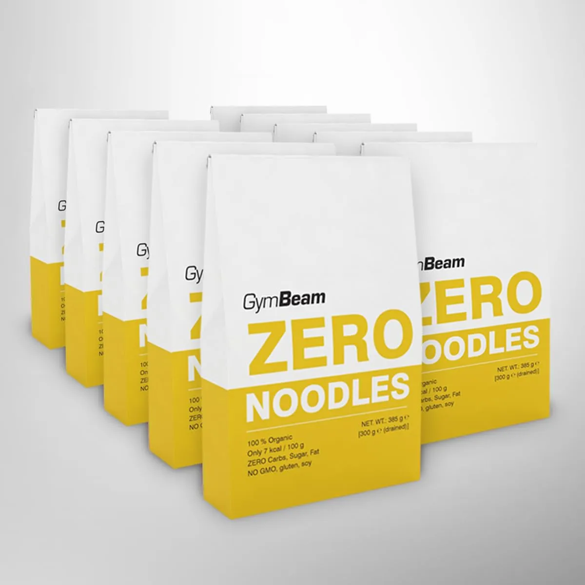 GymBeam Noodles Zero BIO pasta konjac 385 g ipocalorica