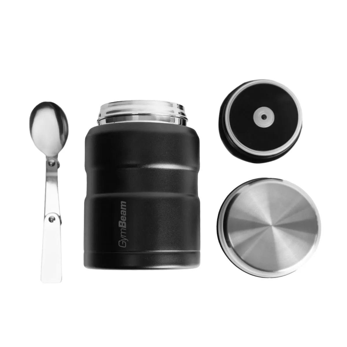 GymBeam Contenitore Termico 500 ml Acciaio Inox con Cucchiaio