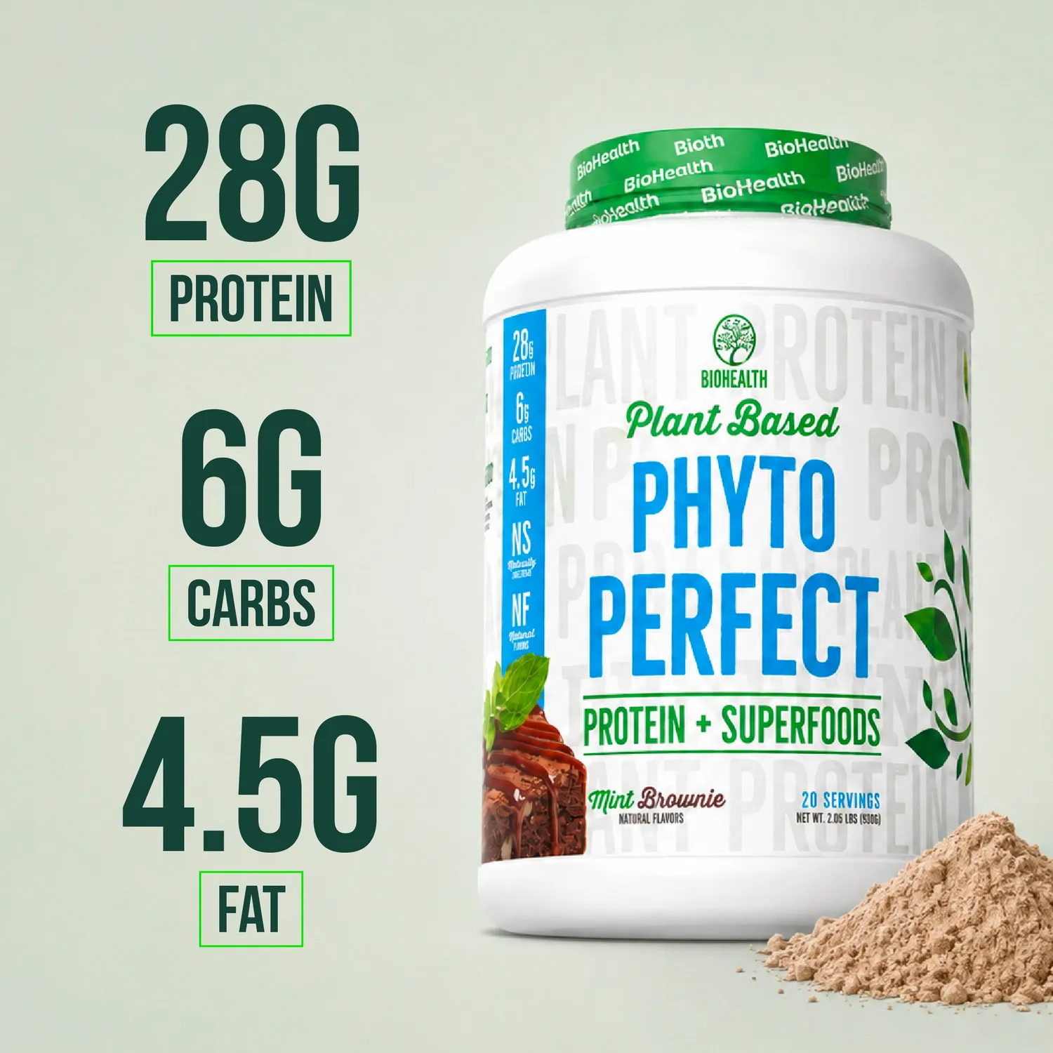 BioHealth Phyto Perfect vegane vaniglia 2 lb 28 g