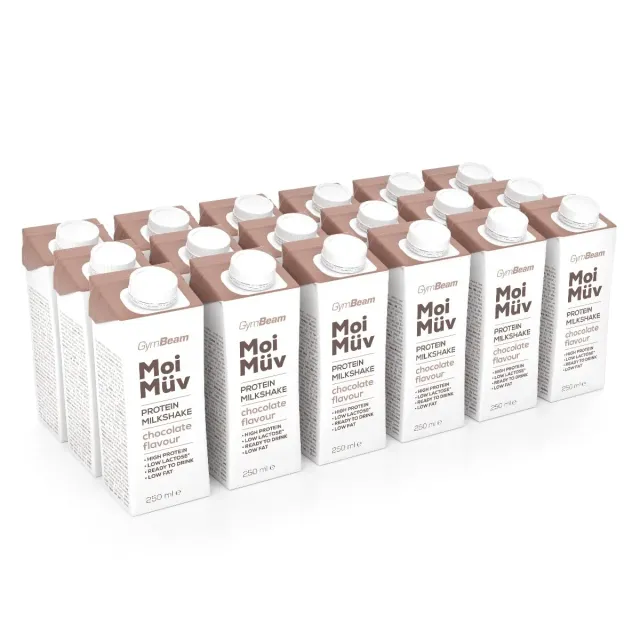 GymBeam MoiMüv Milkshake Proteico Cioccolato 18x250 ml 25 g