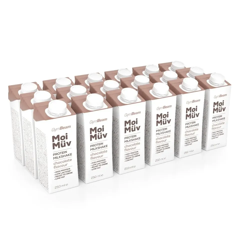GymBeam MoiMüv Milkshake Proteico Cioccolato 18x250 ml 25 g