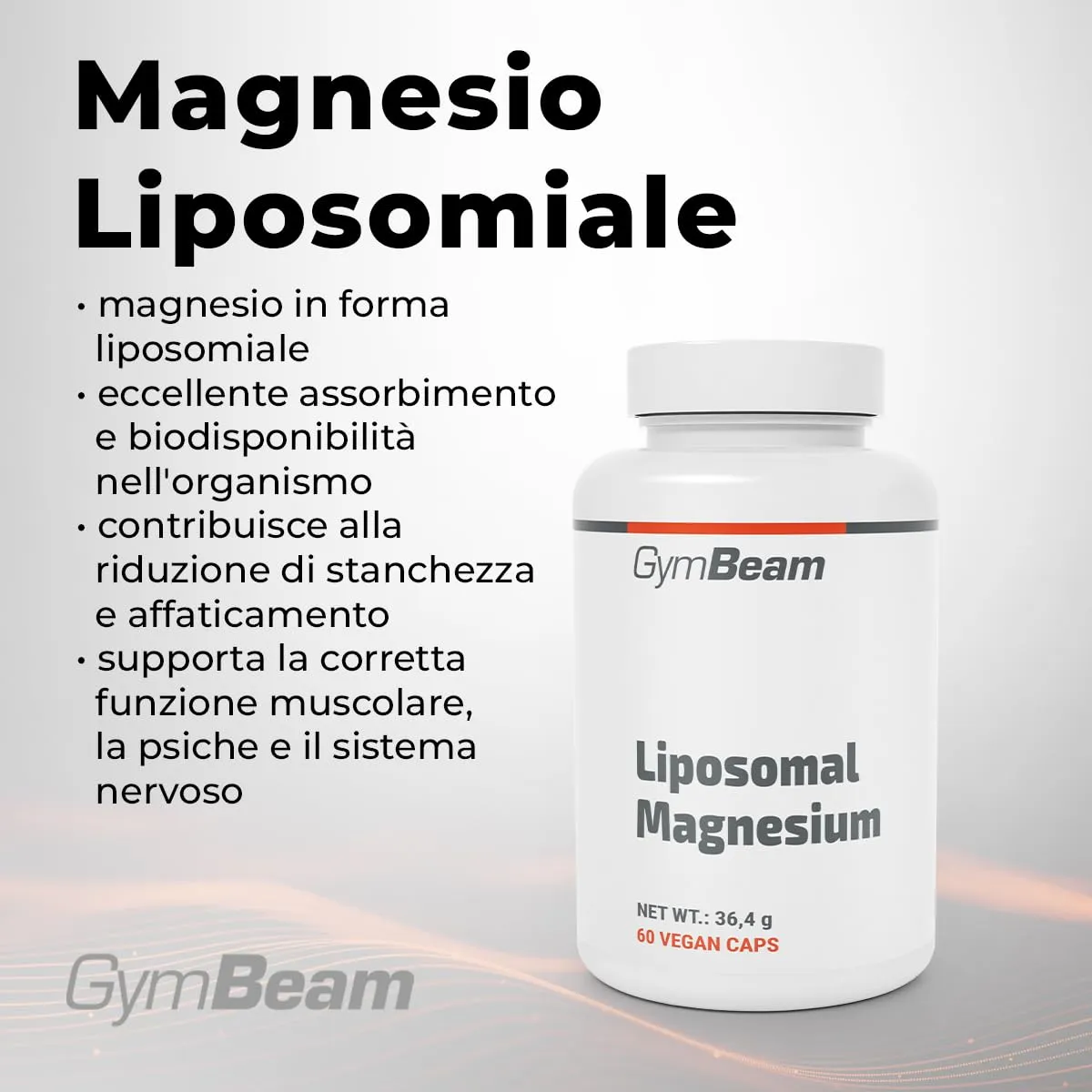 GymBeam Magnesio Liposomiale capsule alto assorbimento 95%