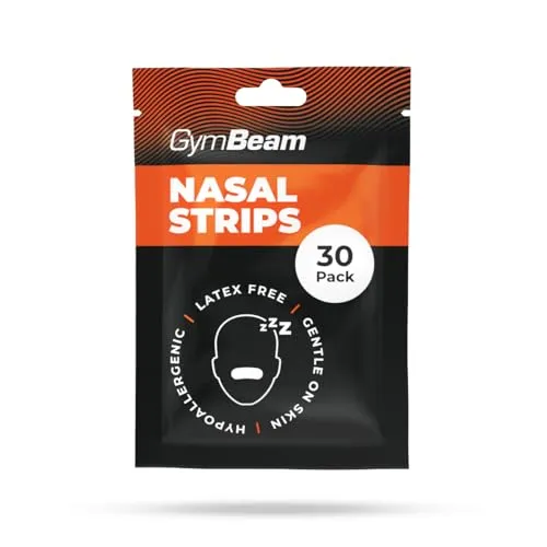 GymBeam Cerotti Nasali Nose Strips 30 Pezzi Sport