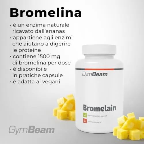 GymBeam Bromelina 1500 mg Capsule 90 cps Ananas
