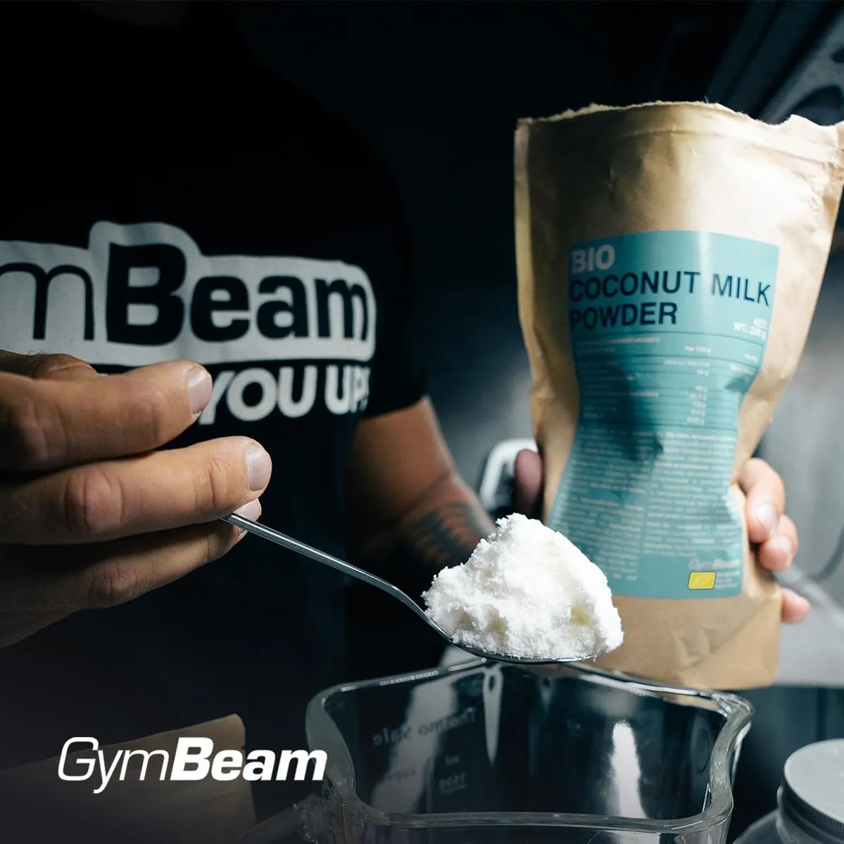 GymBeam Latte di Cocco BIO in polvere 250g senza zuccheri