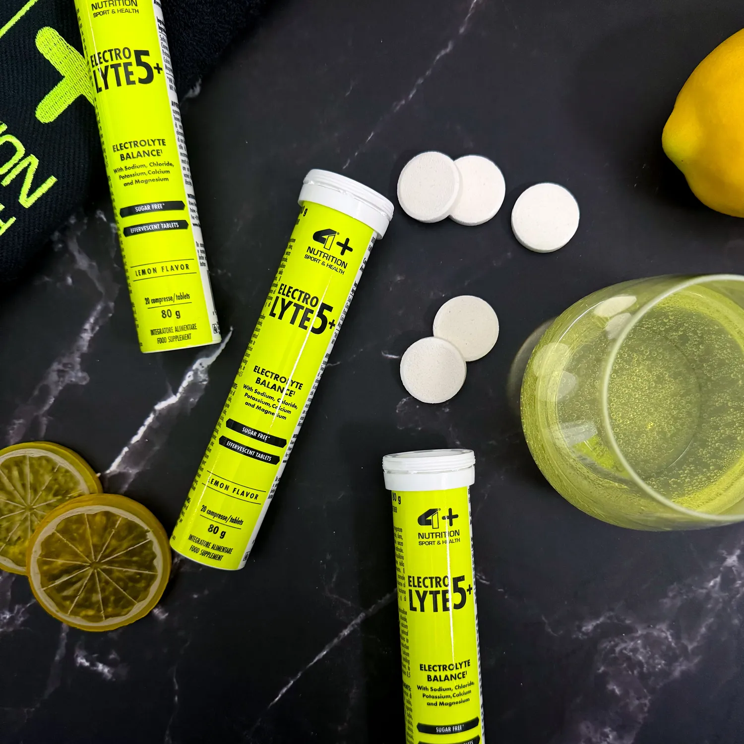 4 Plus Nutrition ELECTROLYTE 5+ Sali Minerali 20 Compresse Lemon